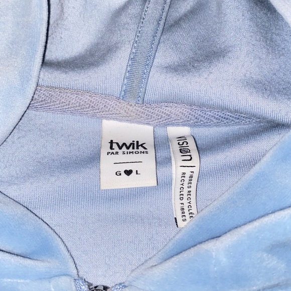 🧚‍♀️3for50$ Y2k faux velvet crop zipup hoodie - Picture 5 of 5